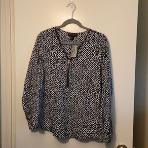 Forever 21 zip up blouse